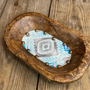 058 Small Décor Bowl -  w/ Rocky Mountain Aztec