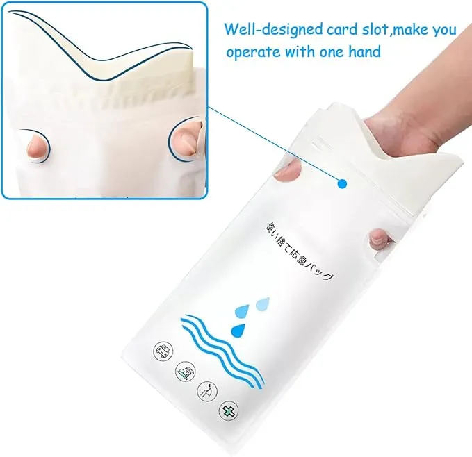12/20 Pack Disposable Urinal Bags,750ML Portable Travel Pee Bags Camping Pee Bags Emergency Unisex Urine Bags for Hiking, Traffic Jams, Pregnant, Patient, Kids