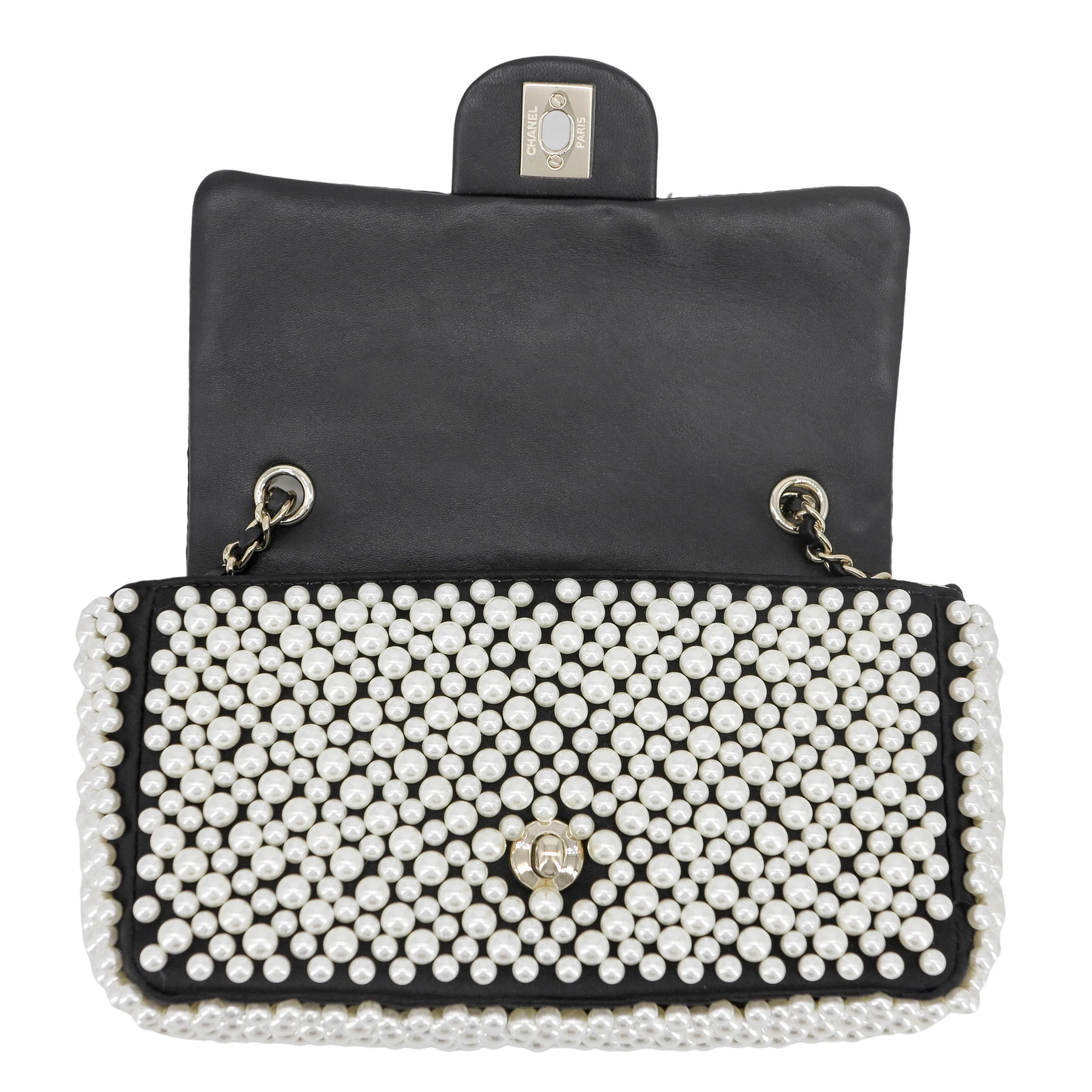 19S Mini Pearl Flap Bag