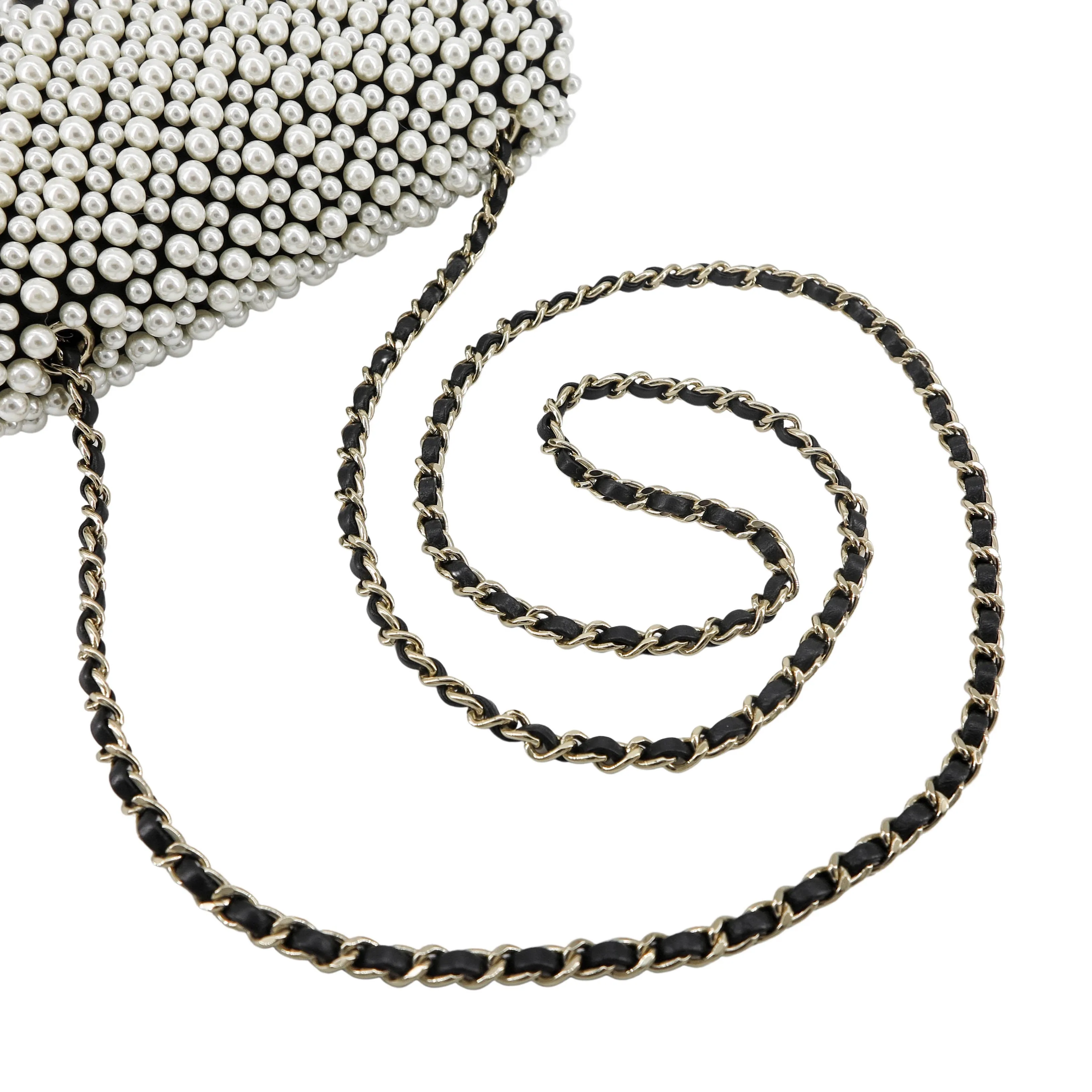 19S Mini Pearl Flap Bag