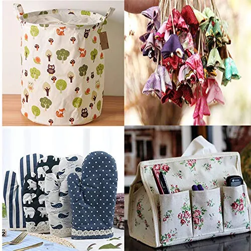200 pcs Fabric Squares Sheets Patchwork Craft Cotton Quilting Fabric Bundles