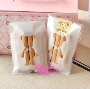 20/50/100 Bear Cello Bags // Poly Bags // Self Sealing bags // Wedding Favor Bags // Party Bag CB14 7.5*10 cm