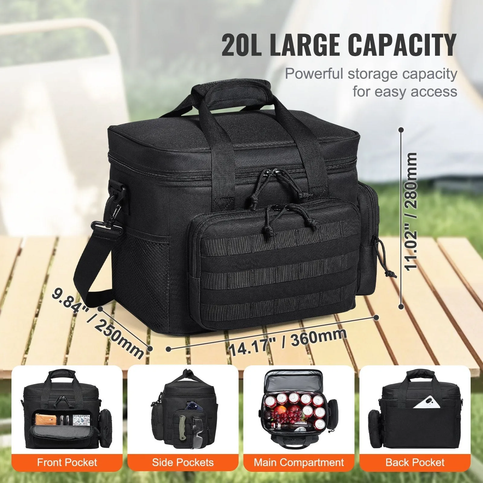 20L Insulated Multi-Purpose Cooler Bag