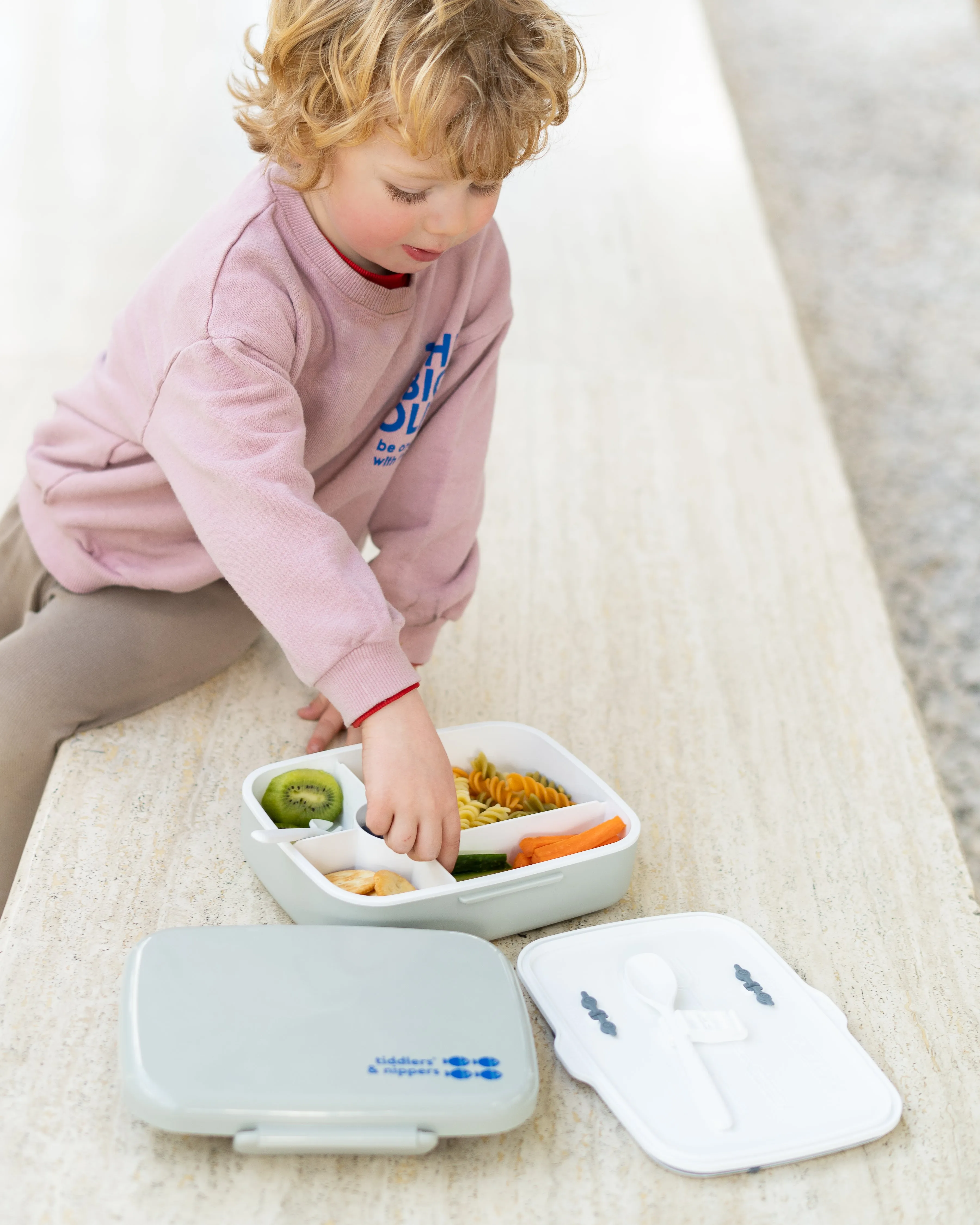 5 Compartment Lunch / Bento Box for Kids & Adults! | Includes Cutlery - Fork & Spoon | Leak-Proof & BPA-Free | Microwave, Freezer & Dishwasher Safe