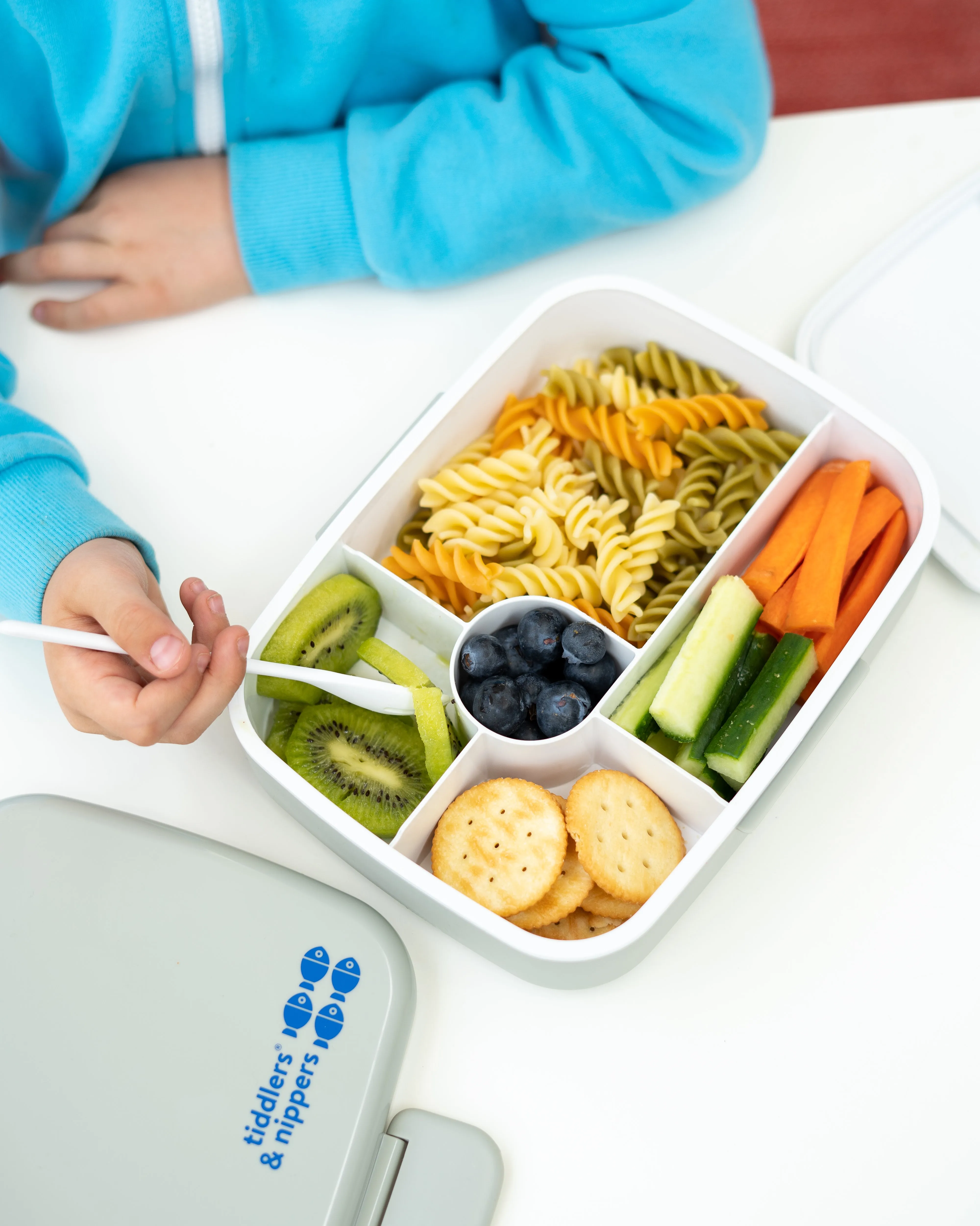 5 Compartment Lunch / Bento Box for Kids & Adults! | Includes Cutlery - Fork & Spoon | Leak-Proof & BPA-Free | Microwave, Freezer & Dishwasher Safe