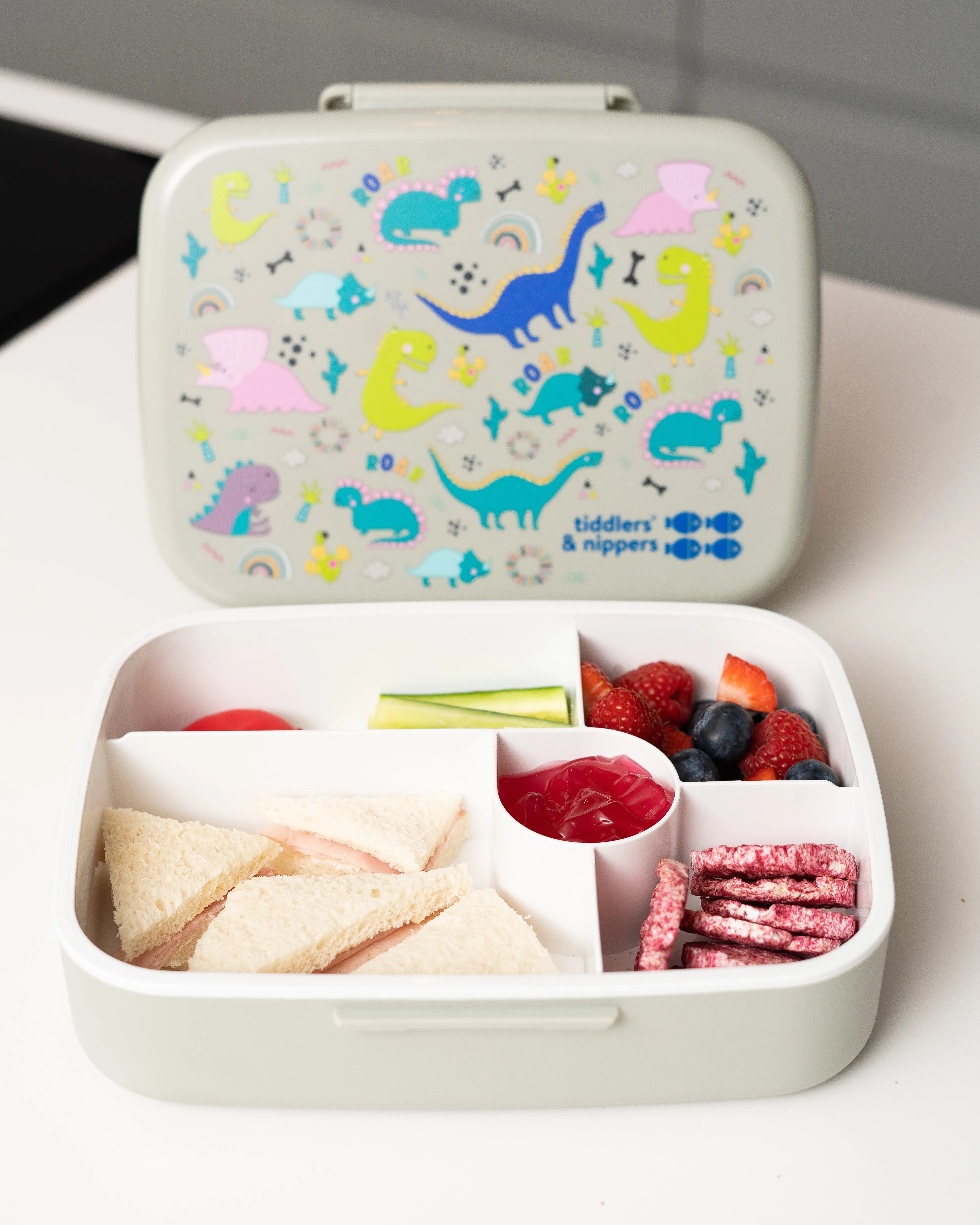 5 Compartment Lunch / Bento Box for Kids & Adults! | Includes Cutlery - Fork & Spoon | Leak-Proof & BPA-Free | Microwave, Freezer & Dishwasher Safe