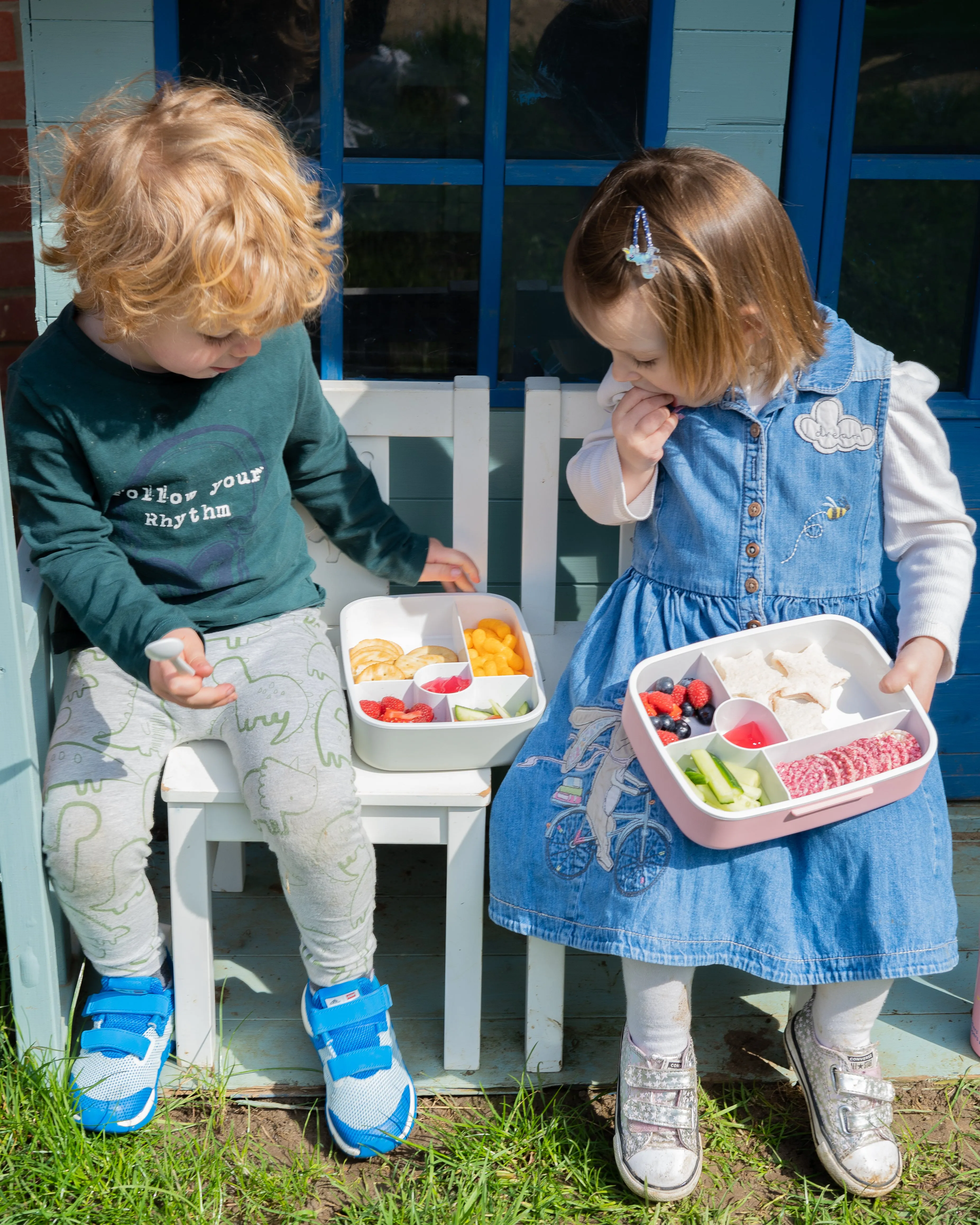 5 Compartment Lunch / Bento Box for Kids & Adults! | Includes Cutlery - Fork & Spoon | Leak-Proof & BPA-Free | Microwave, Freezer & Dishwasher Safe
