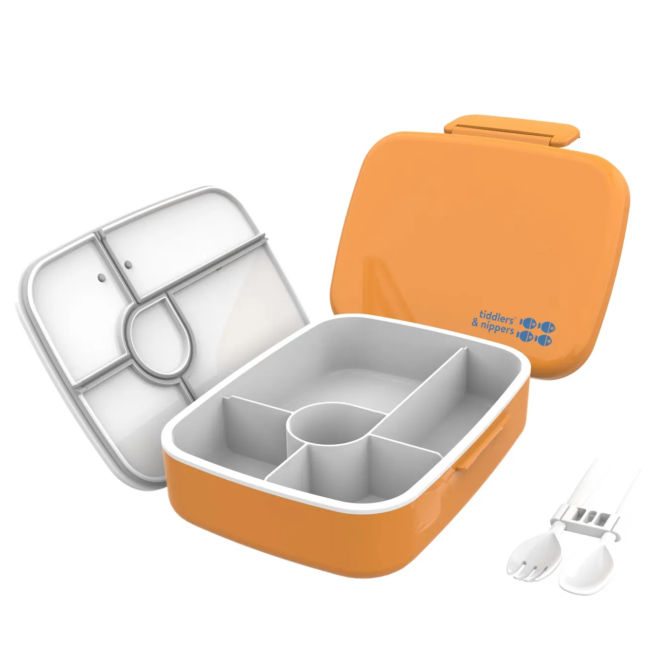5 Compartment Lunch / Bento Box for Kids & Adults! | Includes Cutlery - Fork & Spoon | Leak-Proof & BPA-Free | Microwave, Freezer & Dishwasher Safe