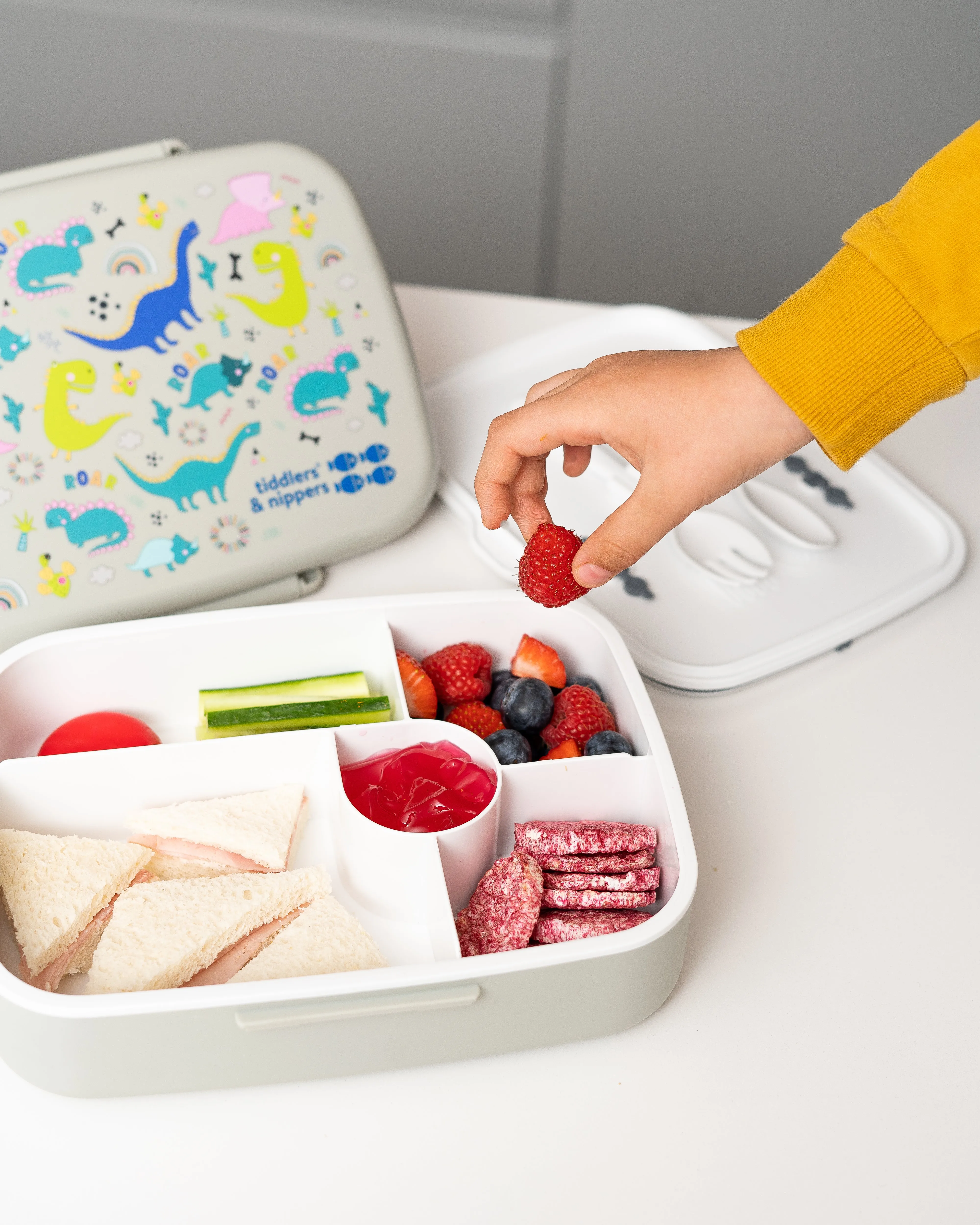 5 Compartment Lunch / Bento Box for Kids & Adults! | Includes Cutlery - Fork & Spoon | Leak-Proof & BPA-Free | Microwave, Freezer & Dishwasher Safe