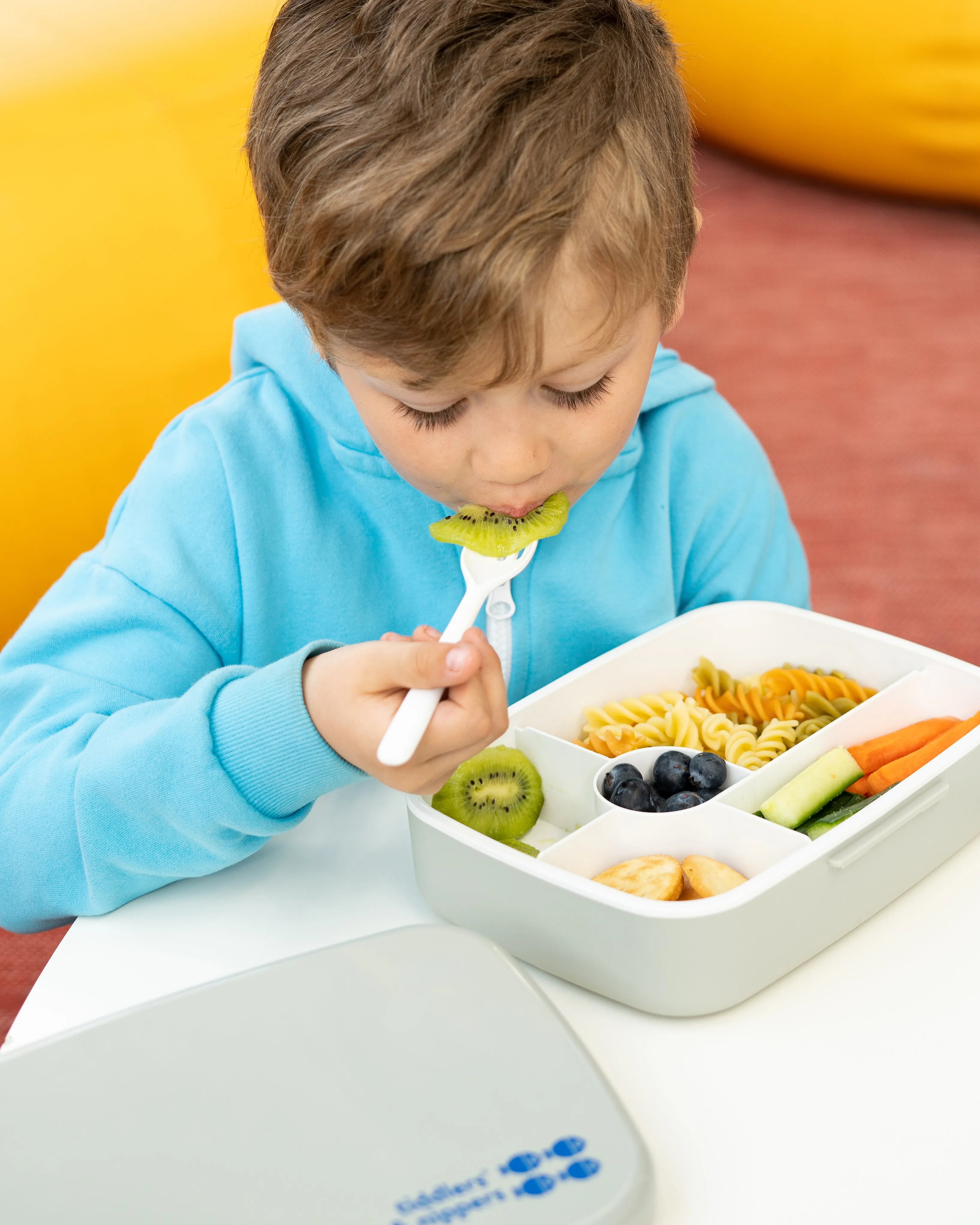5 Compartment Lunch / Bento Box for Kids & Adults! | Includes Cutlery - Fork & Spoon | Leak-Proof & BPA-Free | Microwave, Freezer & Dishwasher Safe