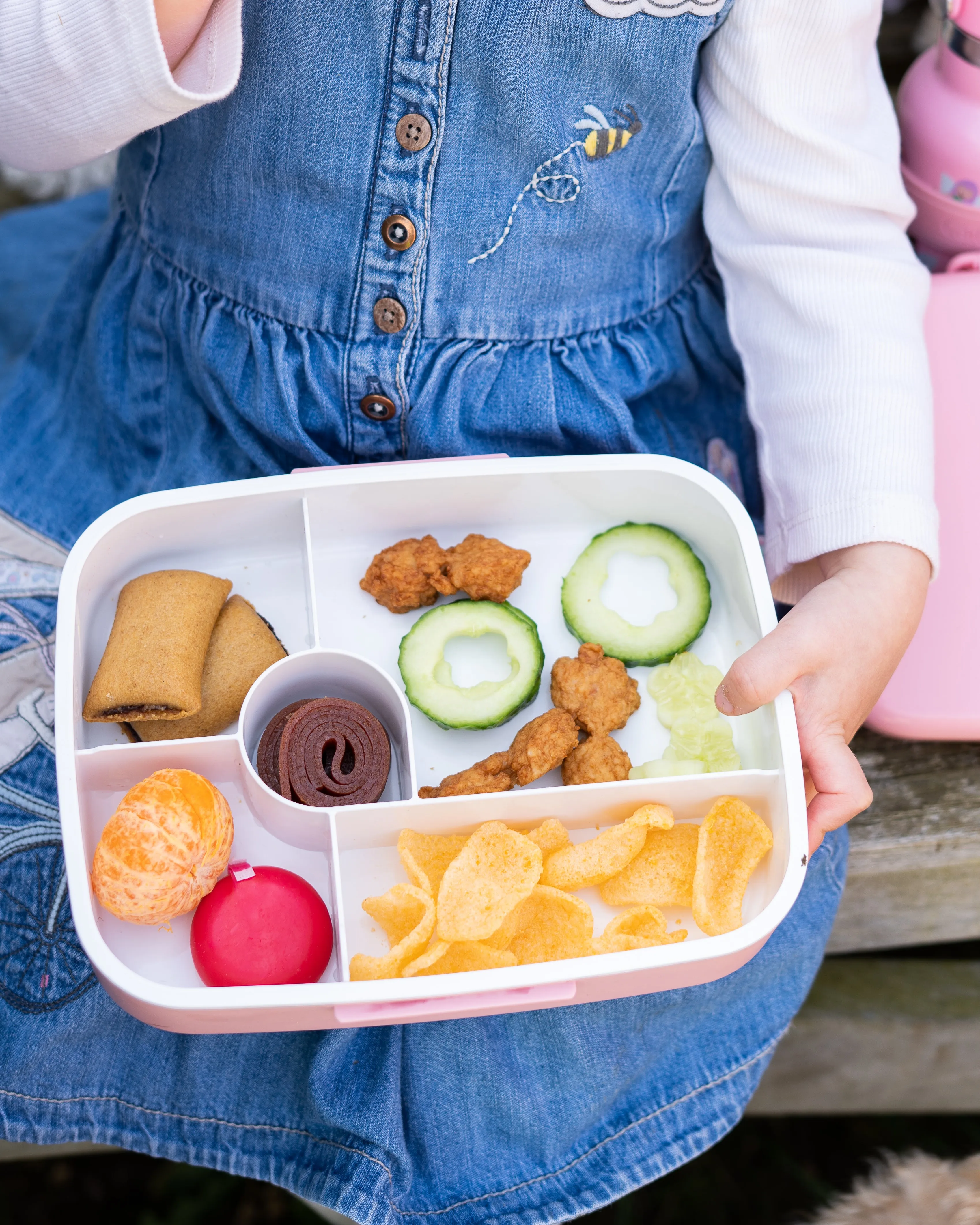 5 Compartment Lunch / Bento Box for Kids & Adults! | Includes Cutlery - Fork & Spoon | Leak-Proof & BPA-Free | Microwave, Freezer & Dishwasher Safe