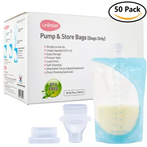 50 Pump and Store Milk Bags