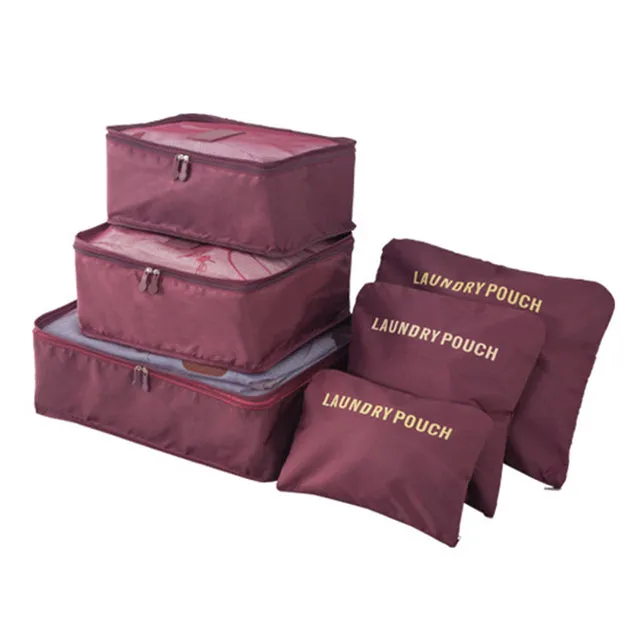 6pcs Travel Organizer Bags