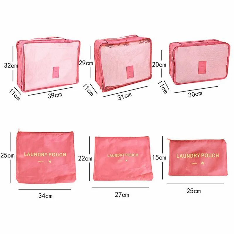 6pcs Travel Organizer Bags