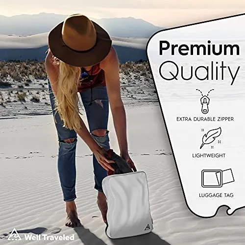 8 Piece Deluxe Set Compression Packing Cubes for Travel