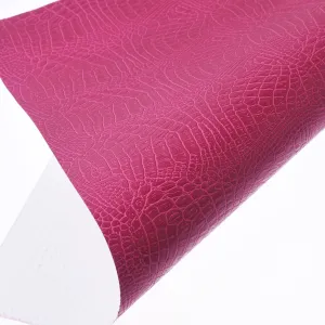 8*12" Crocodile pattern Faux leather sheets PVC Leather Fabric Sheets for bag keychain 1pcs 102650