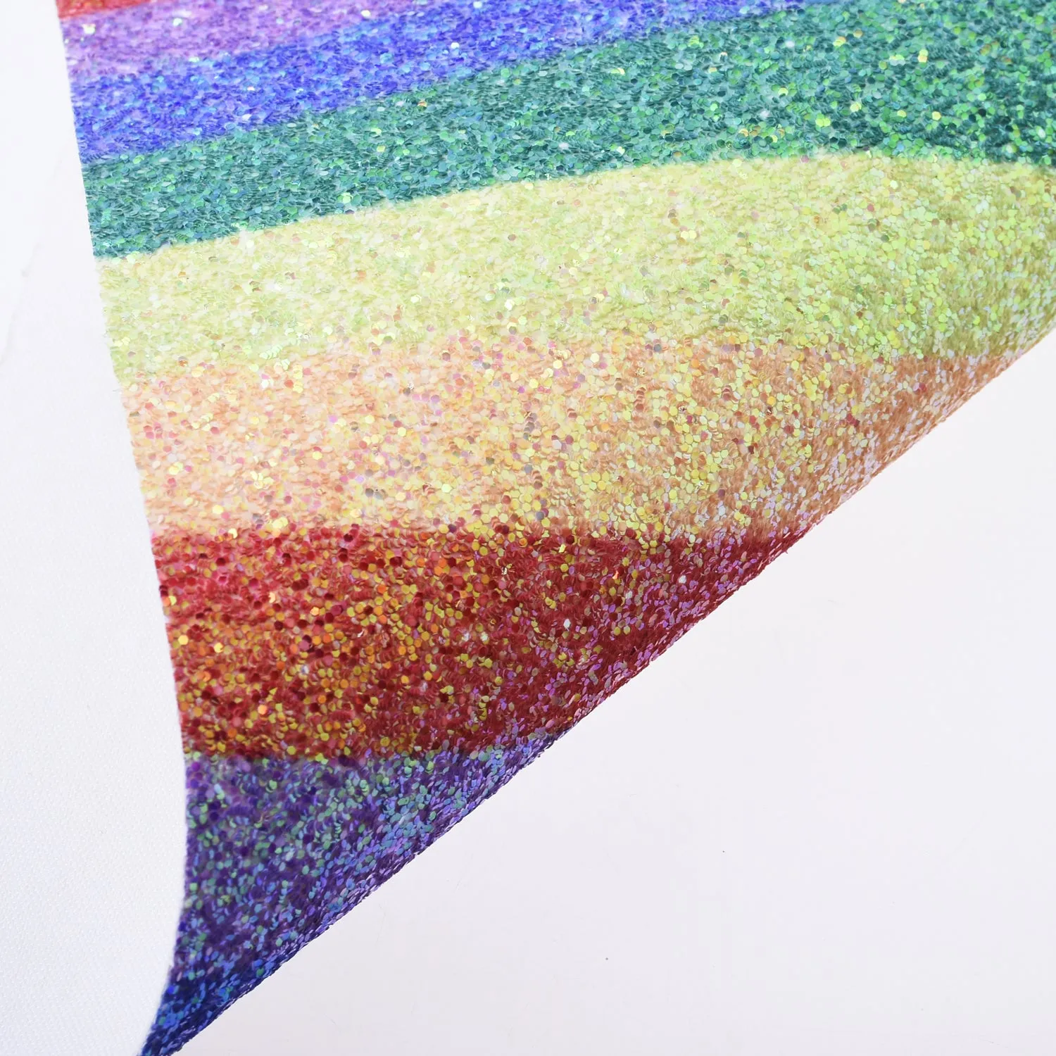 8*12" Glitter Faux leather sheets Rainbow Leather Sheets PU fabric Sheets DIY hair bow jewelry making 1pcs 102625