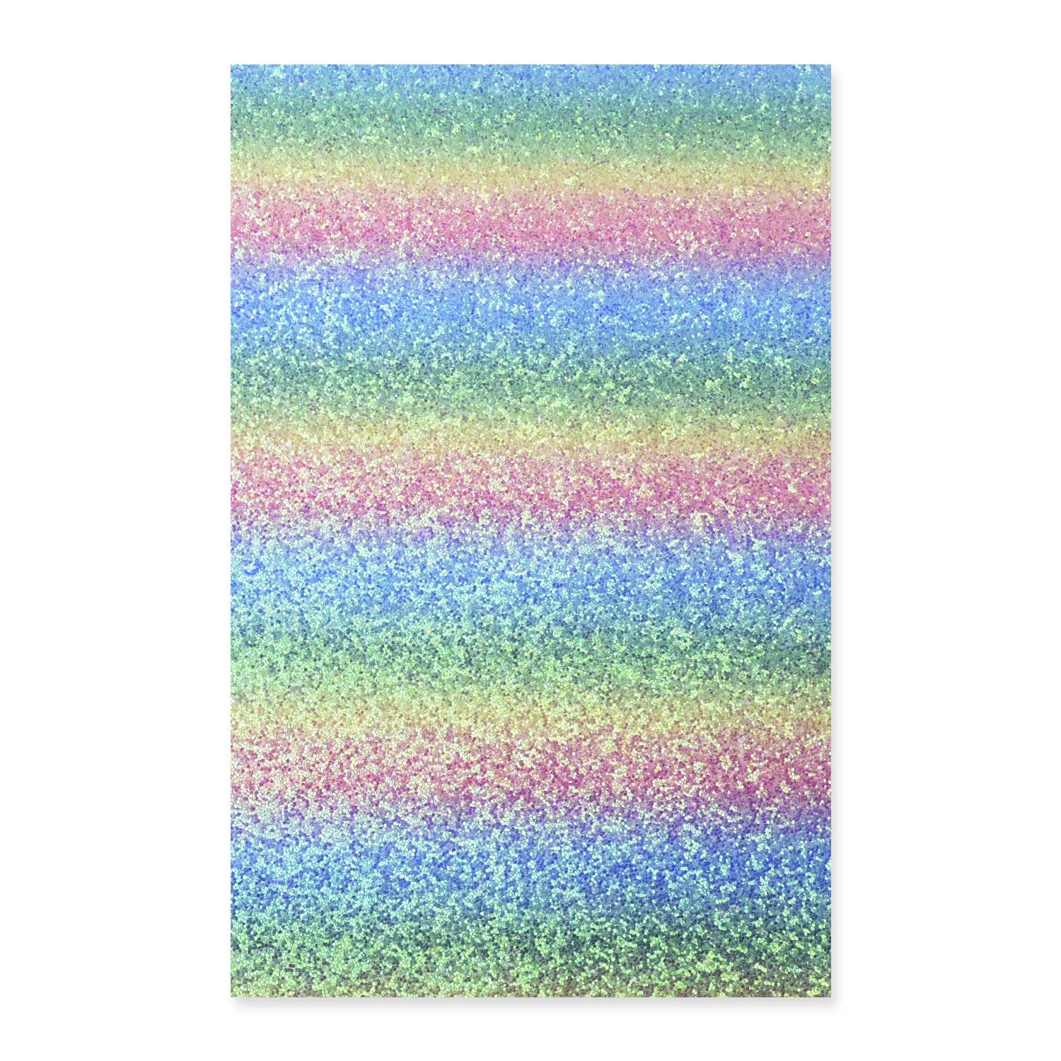 8*12" Glitter Faux leather sheets Rainbow Leather Sheets PU fabric Sheets DIY hair bow jewelry making 1pcs 102625