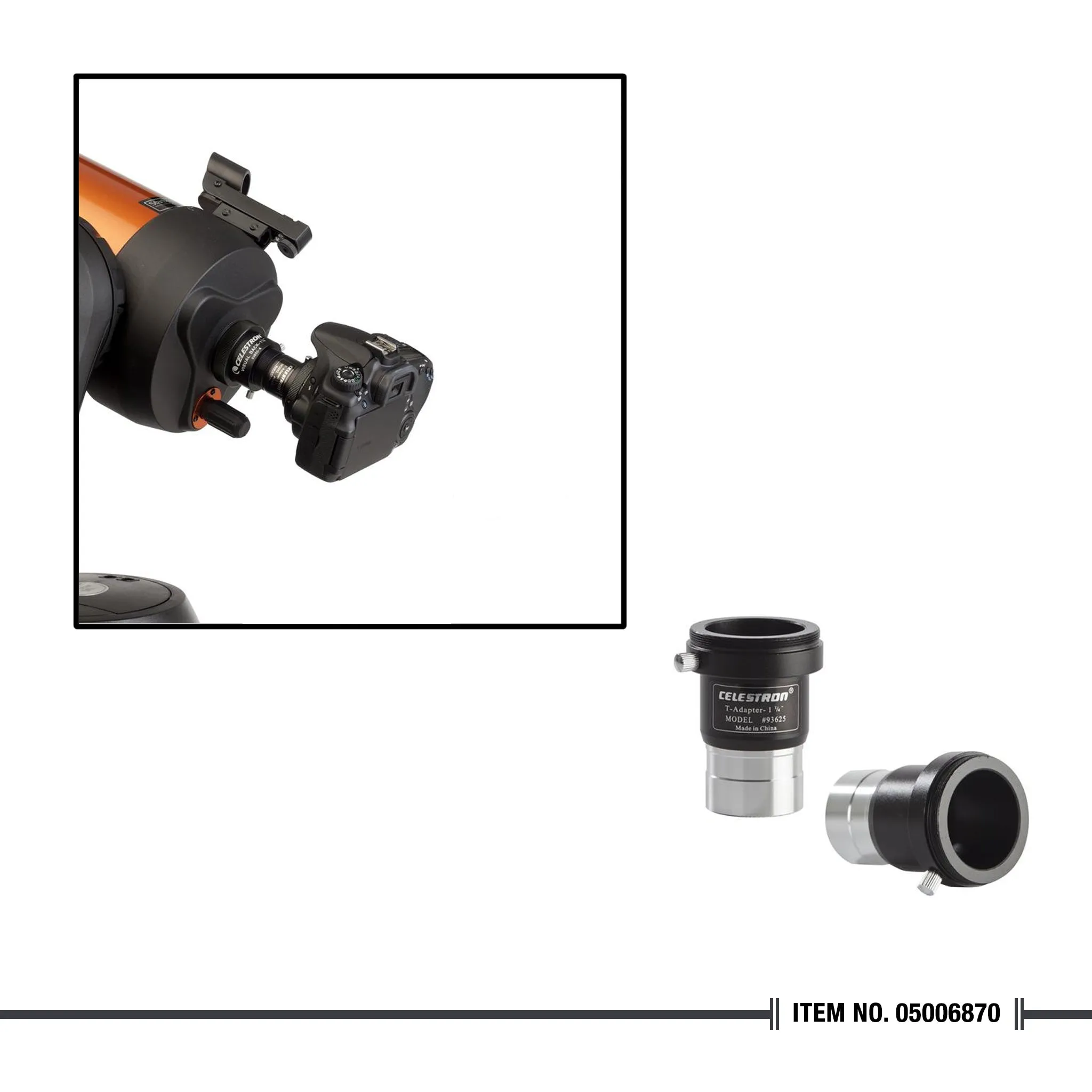 93625 Celestron T-Adapter 1 1/4"