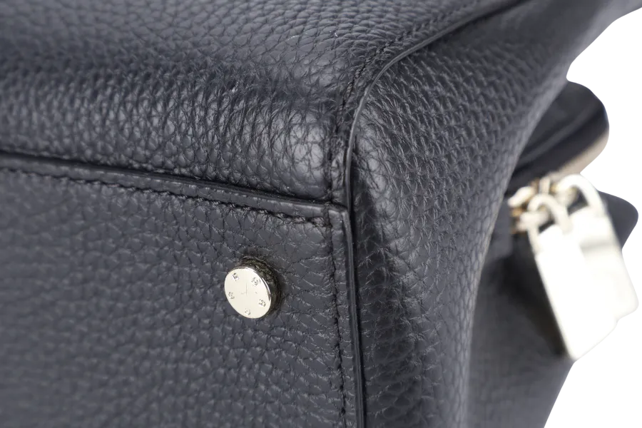 AIGNER IVY 2WAY BAG MEDIUM BLACK LEATHER WITH DUST COVER