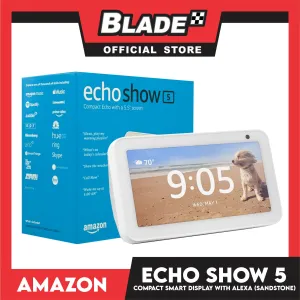 Amazon Echo Show 5 Compact Echo With 5.5' Screen, Smart Display With Alexa (Sandstone)