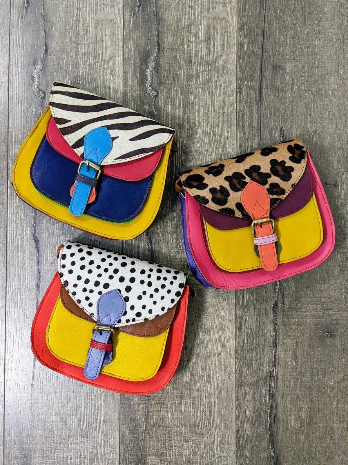 Animal Print Leather Bag