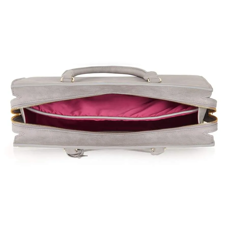 Aricia Grey Vegan Laptop Bag