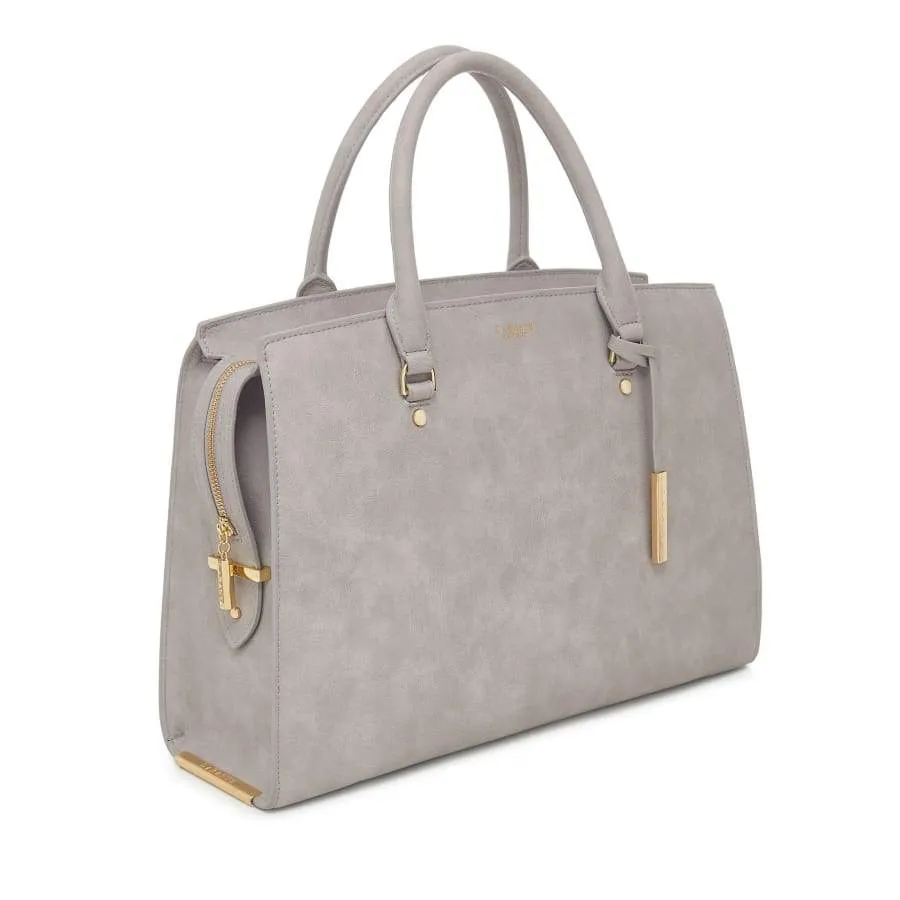 Aricia Grey Vegan Laptop Bag