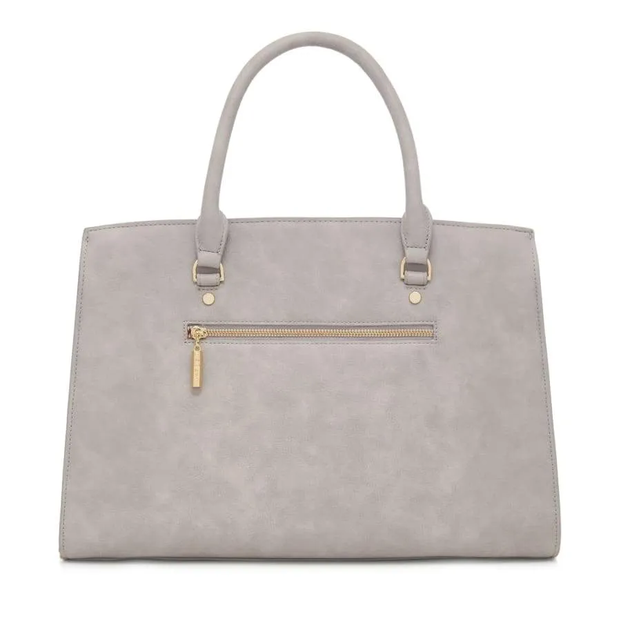 Aricia Grey Vegan Laptop Bag