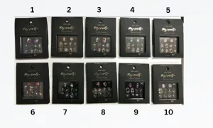 Artdone 10 boxes Nail Rhinestones, Nail Gems Nail Diamonds, Nail Art Studs Nail Crystals Nail Sequins for Nails Kit for Nail Art Supplies Accessories #16