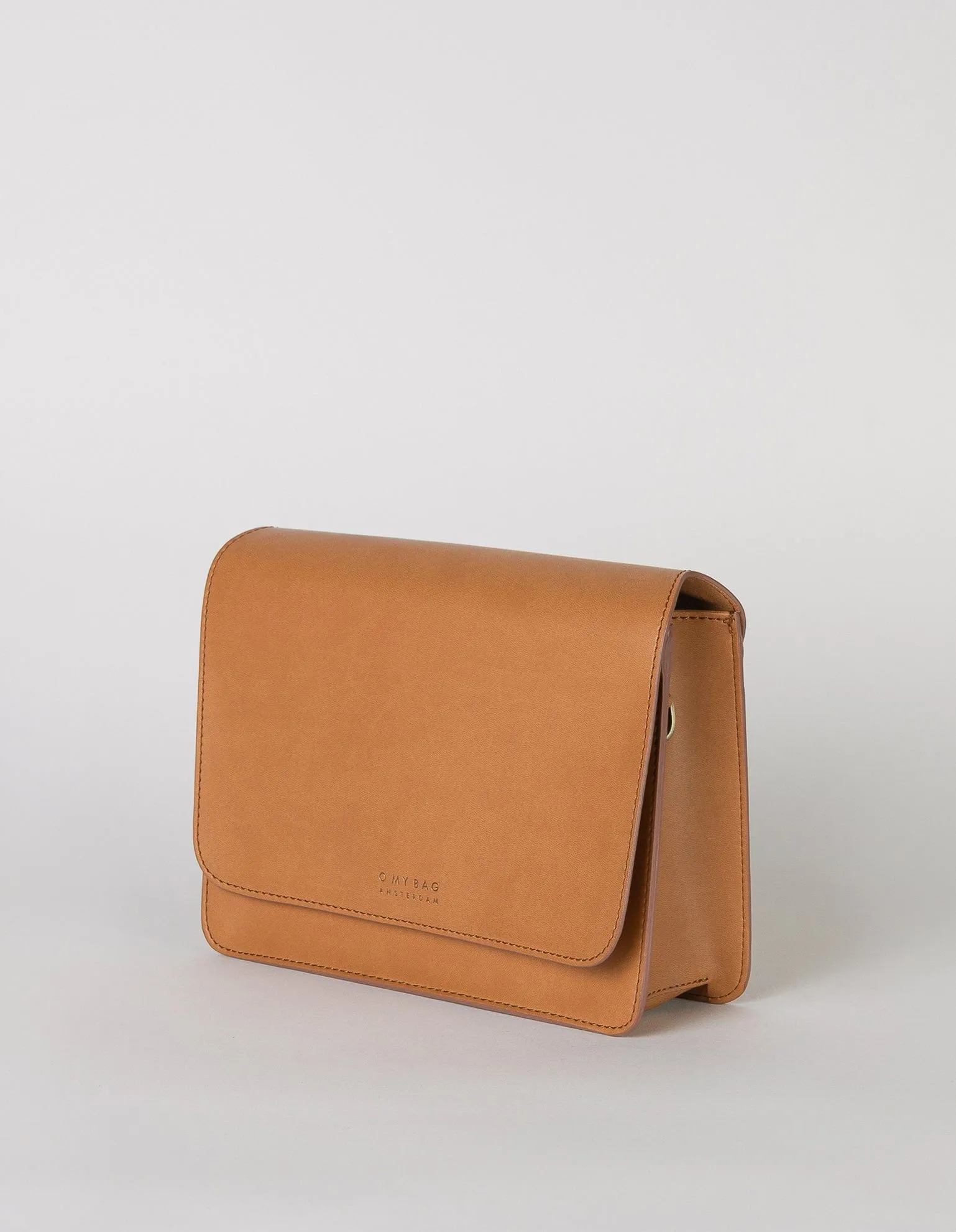 Audrey Apple Leather Vegan Crossbody | Brown