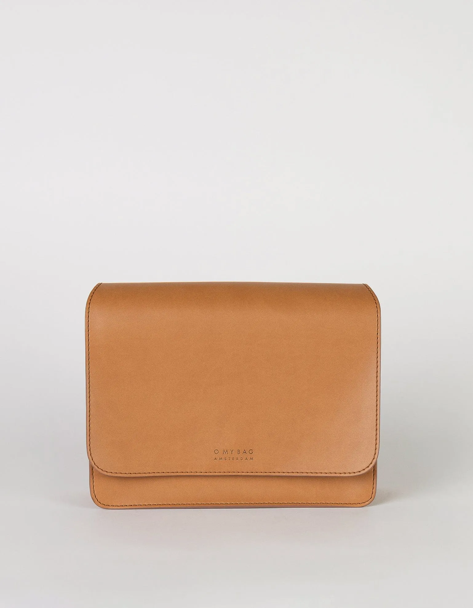Audrey Apple Leather Vegan Crossbody | Brown
