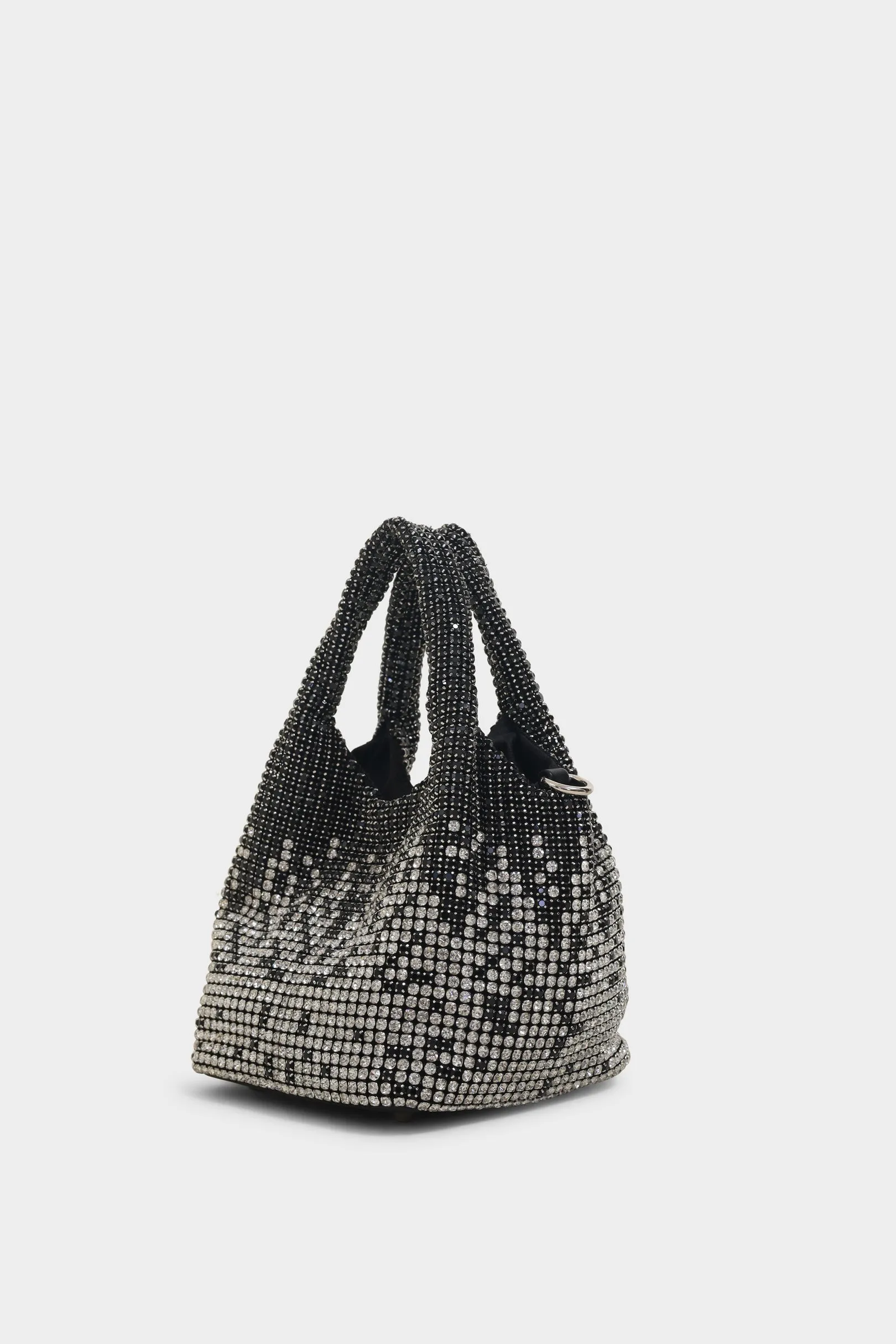 Aura black bucket bag