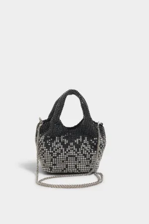 Aura black bucket bag