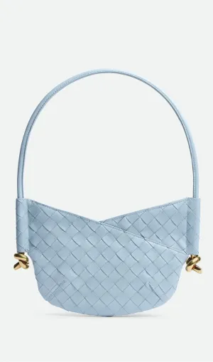Azalea Weave Mini Shoulder Bag - Blue