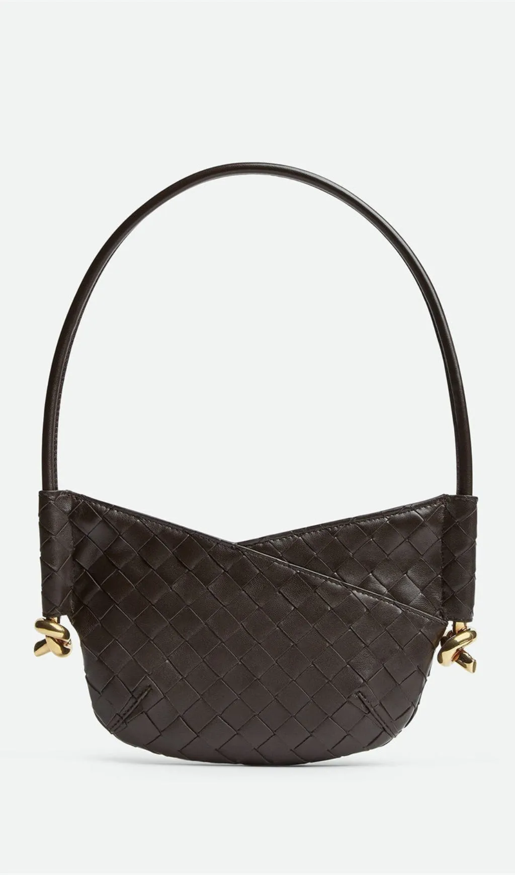 Azalea Weave Mini Shoulder Bag - Chocolate