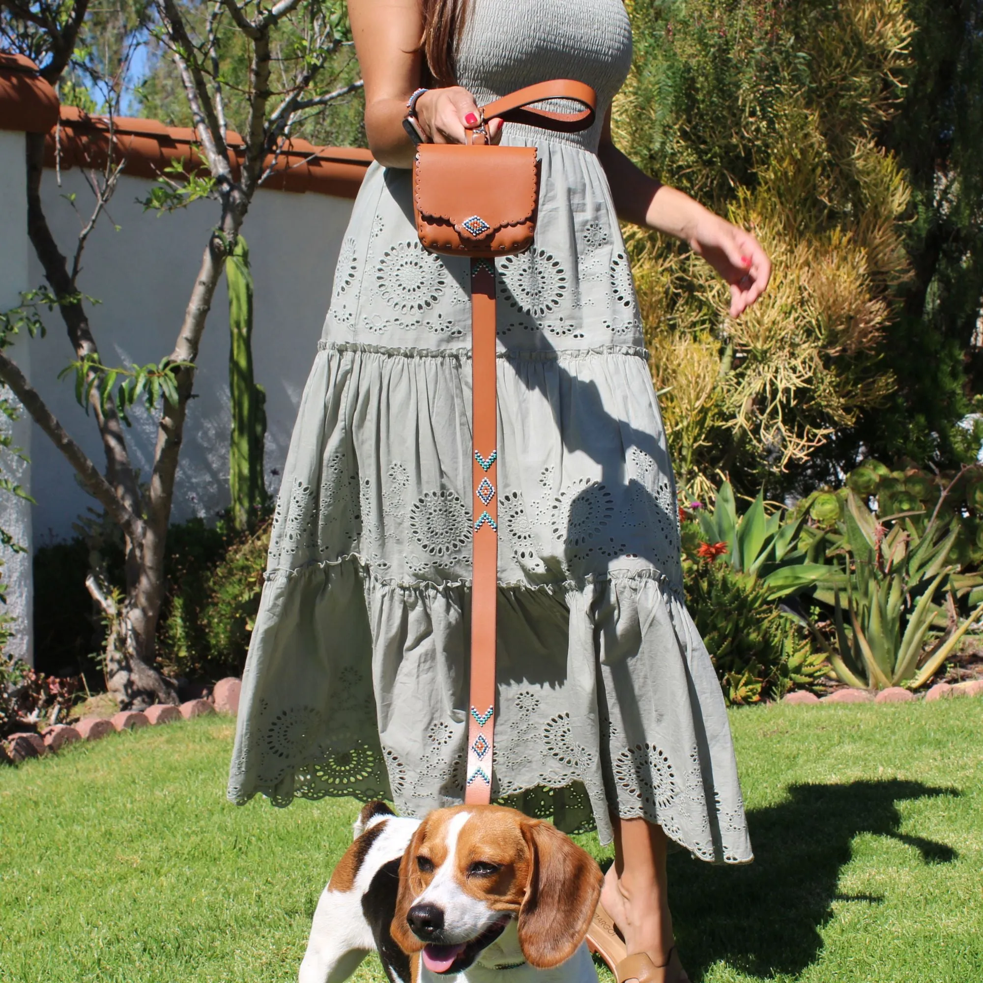 Aztec Leash and Bag Bundle