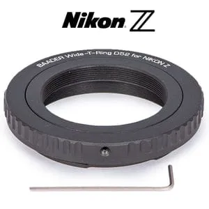 Baader Wide T-Ring Nikon Z (for Z bayonet) with D52i to T-2 and S52 - 2408335