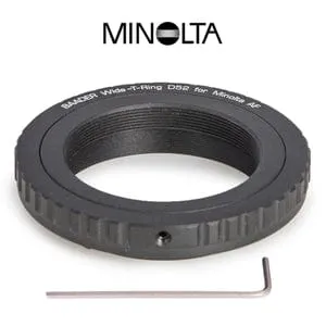 Baader Wide T-Ring Sony Alpha and Minolta Maxxum with D52i to T-2 and S52 - 2408334