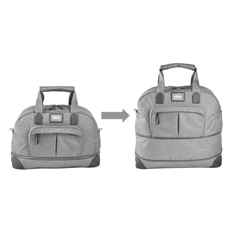 Béaba Amsterdam II Expandable Travel Changing Bag Heather Grey