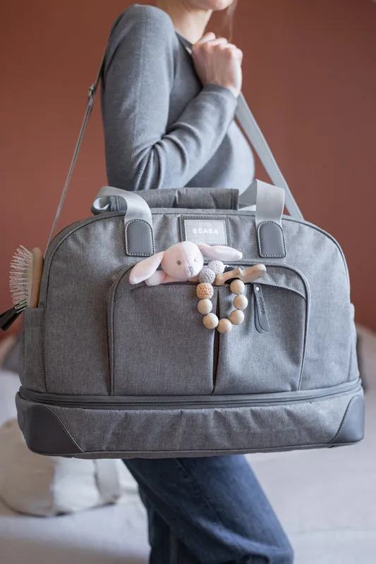Béaba Amsterdam II Expandable Travel Changing Bag Heather Grey