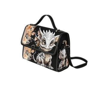 Baby Dragon Purse, Floral Fantasy Cross Body Purse, Vegan