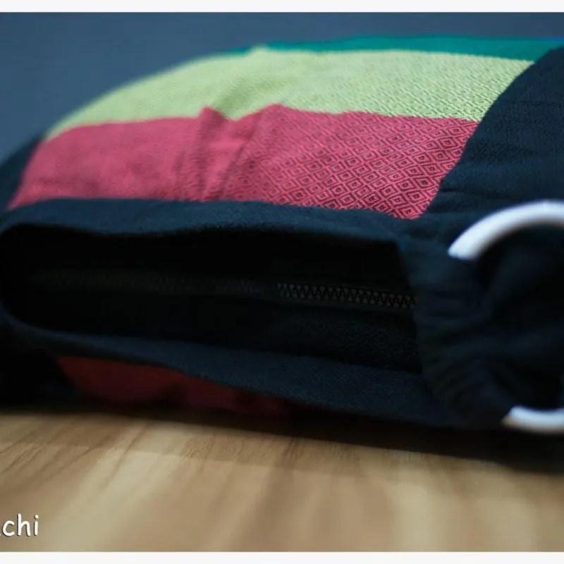Babywearing Bag - Black Rainbow
