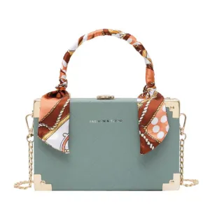 bags for women 2020 purses and handbags Fashion square box silk scarf accessories women's messenger bag sac a main femme