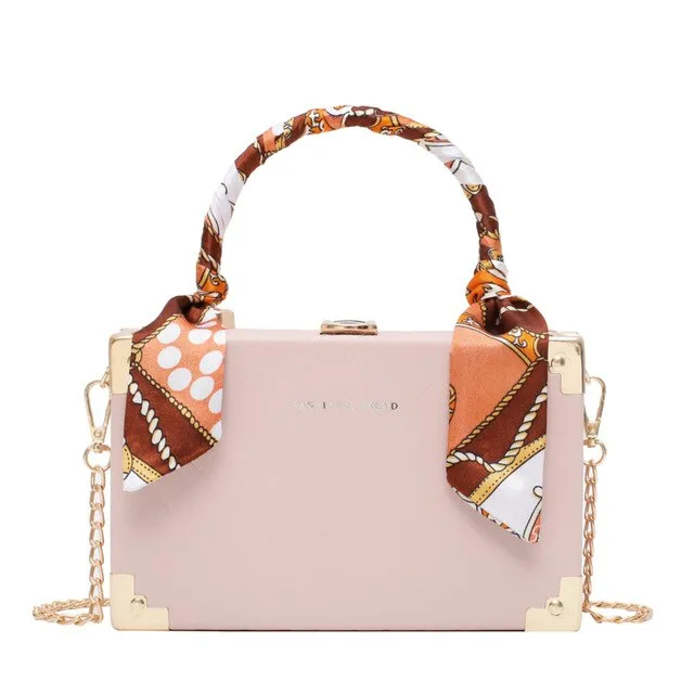 bags for women 2020 purses and handbags Fashion square box silk scarf accessories women's messenger bag sac a main femme
