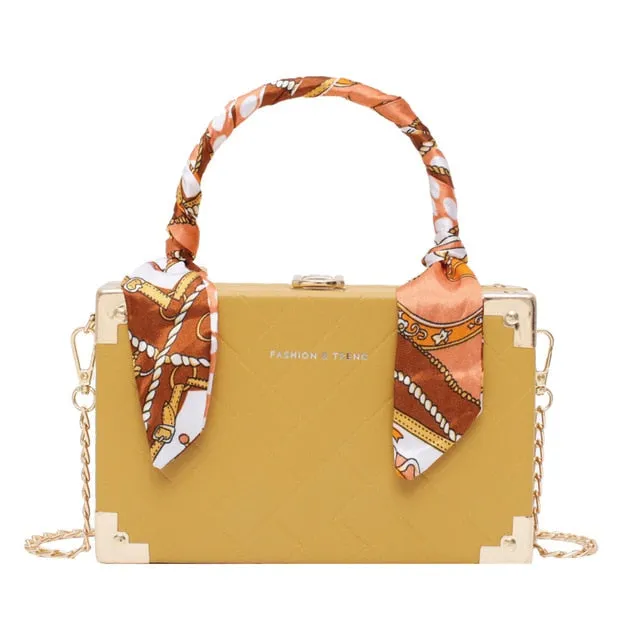 bags for women 2020 purses and handbags Fashion square box silk scarf accessories women's messenger bag sac a main femme