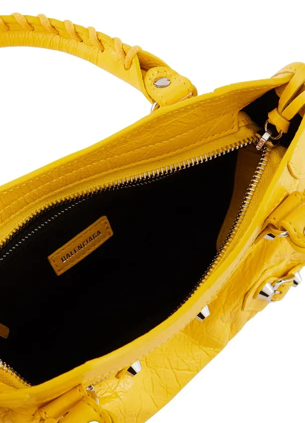 Balenciaga Yellow Classic Mini City Shoulder Bag
