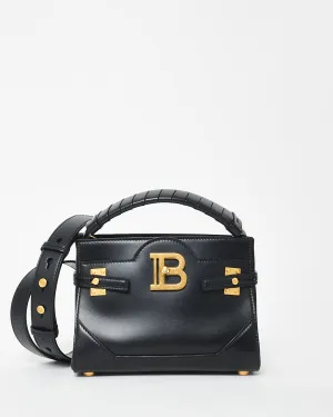 Balmain Black Leather Mini B Buzz 22 Leather Tote Bag