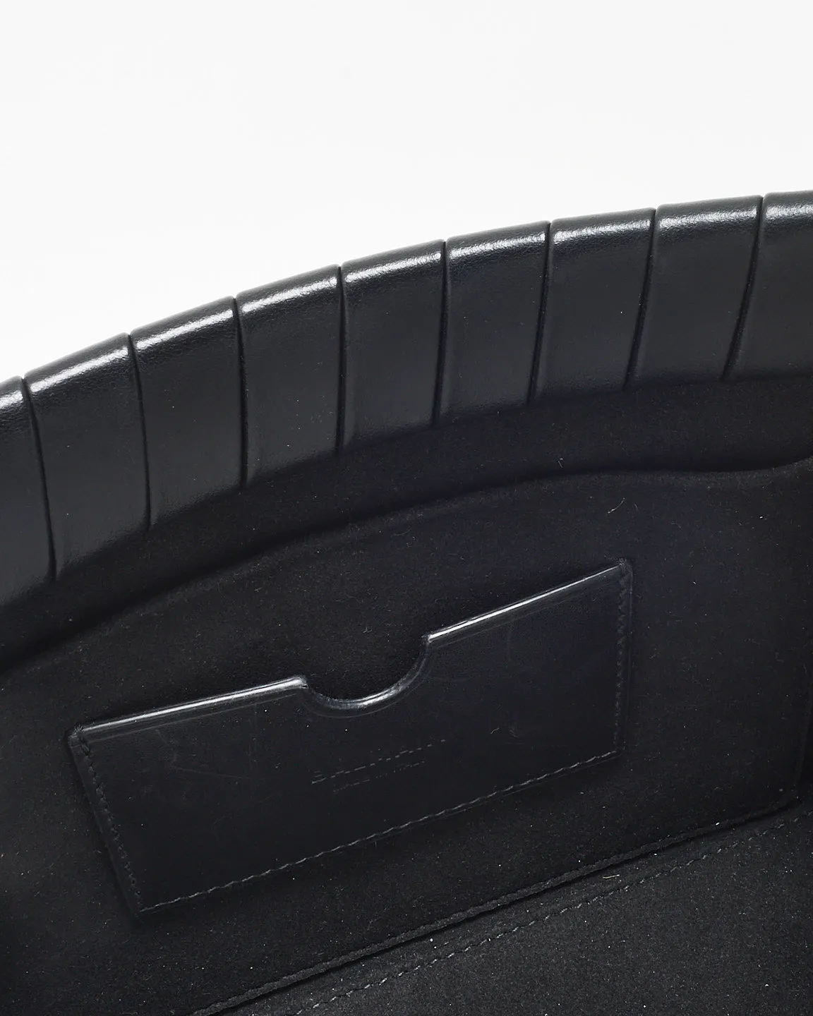 Balmain Black Leather Mini B Buzz 22 Leather Tote Bag
