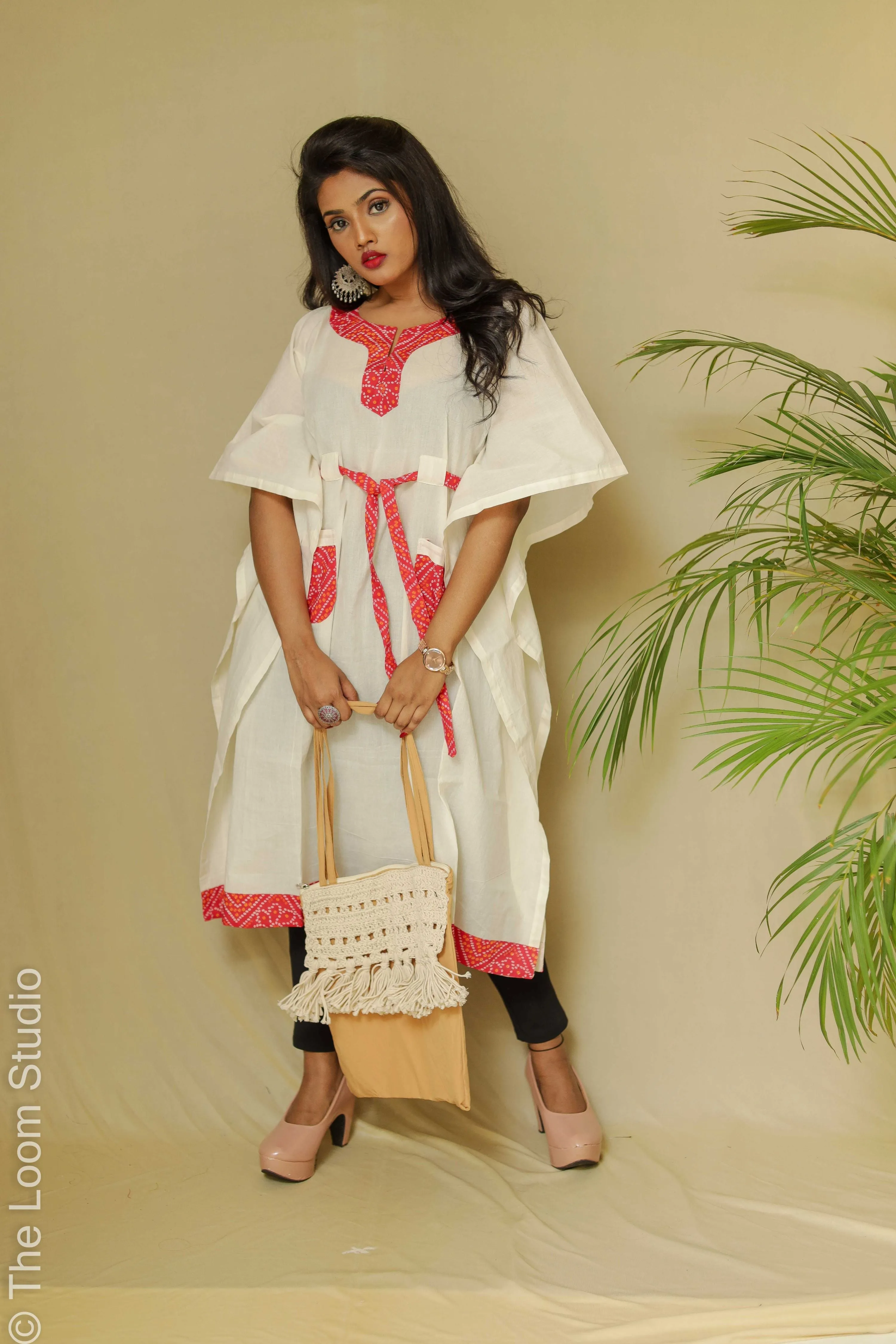 Beige Aesthetic Boho Hand Crochet Shoulder Bag